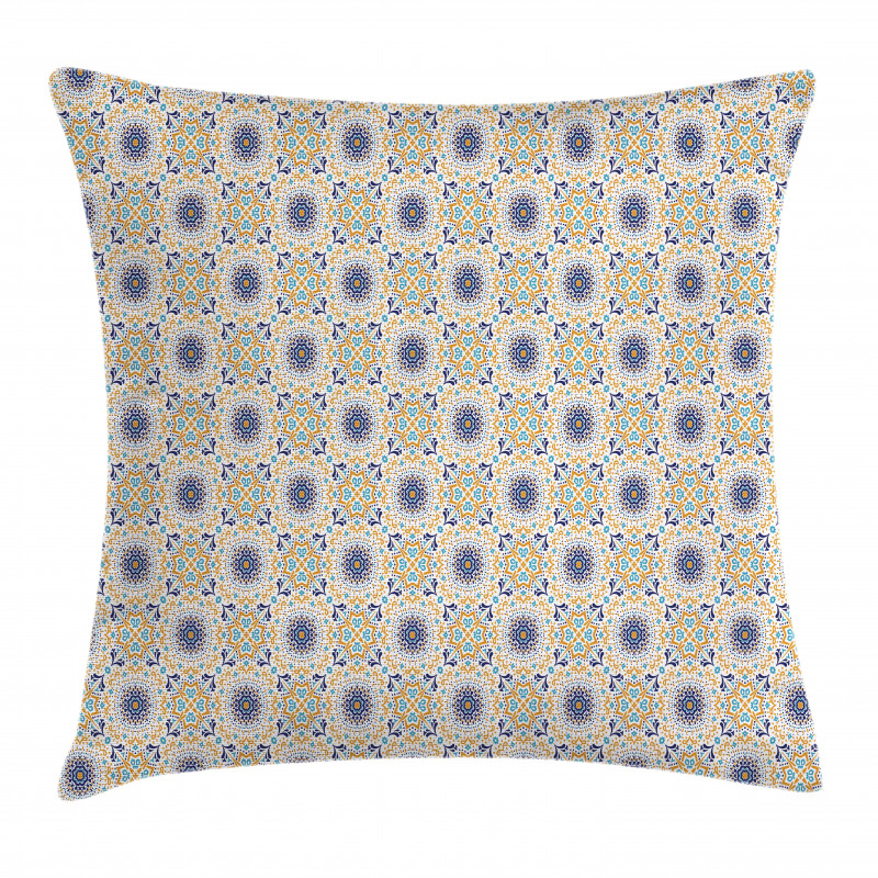 Small Detailed Medallion Motif Pillow Cover