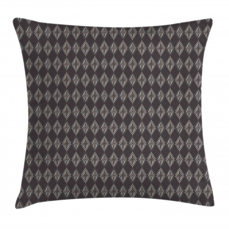 Rhombus in Earth Tones Pillow Cover