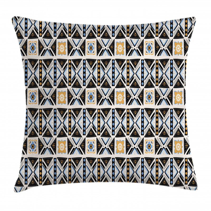 Geometric Motifs Pillow Cover
