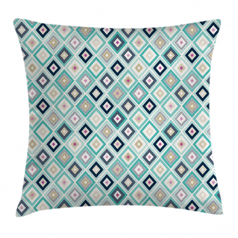 Dots Rhombus Diamond Pillow Cover