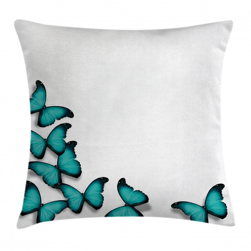 Sunny Butterflies Morphs Pillow Cover