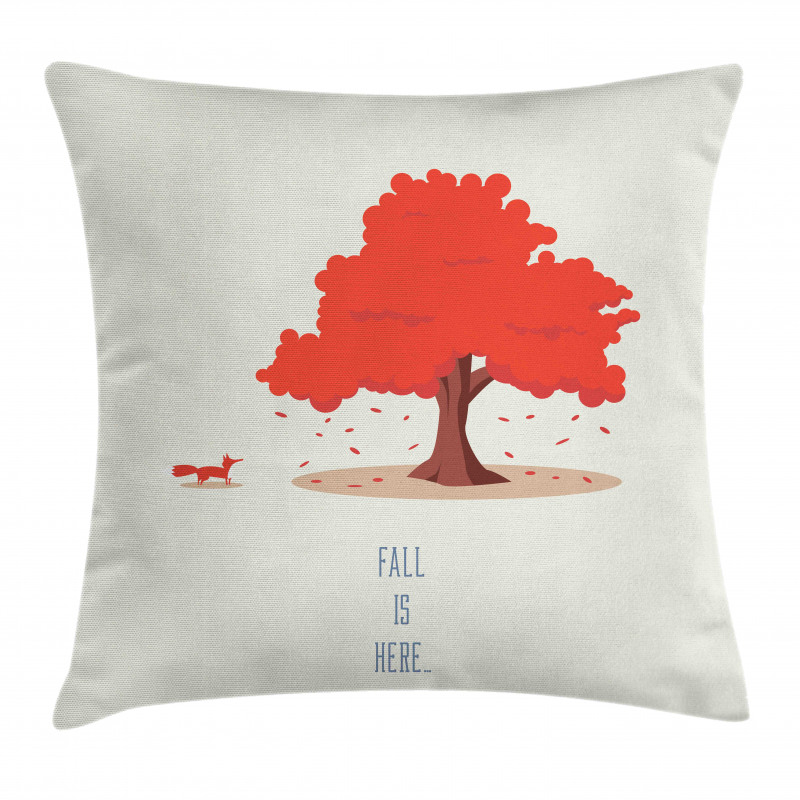 Fall is Here Animal and Tree Pillow Cover