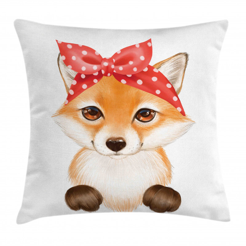 Wild Animal Drawing Pillow Cover