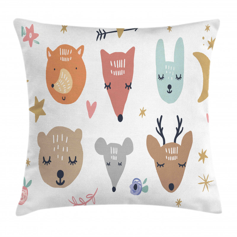 Scandinavian Animals Pillow Cover