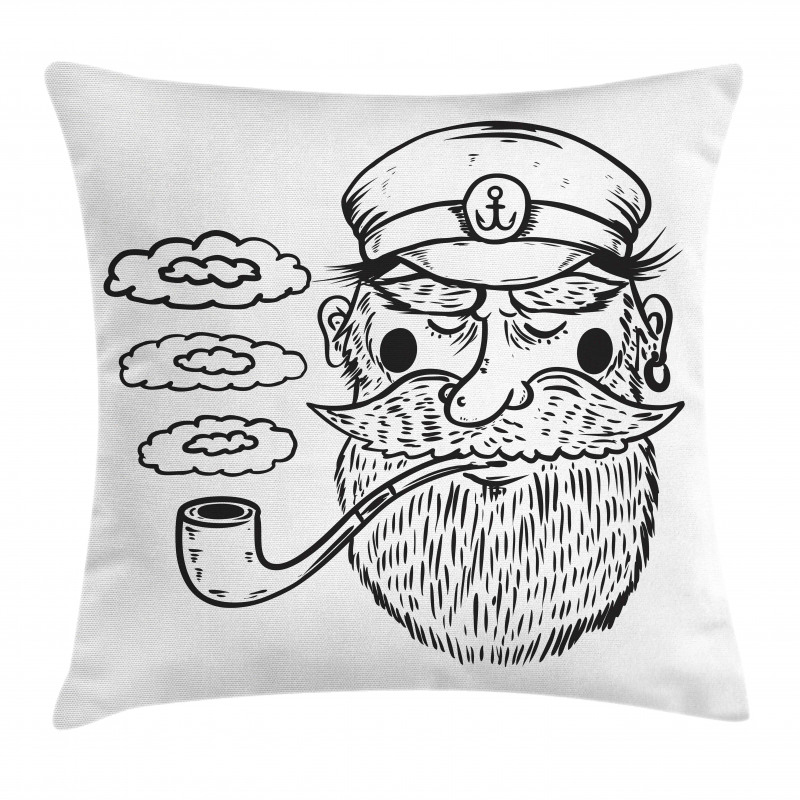 Bearded Captain Pillow Cover