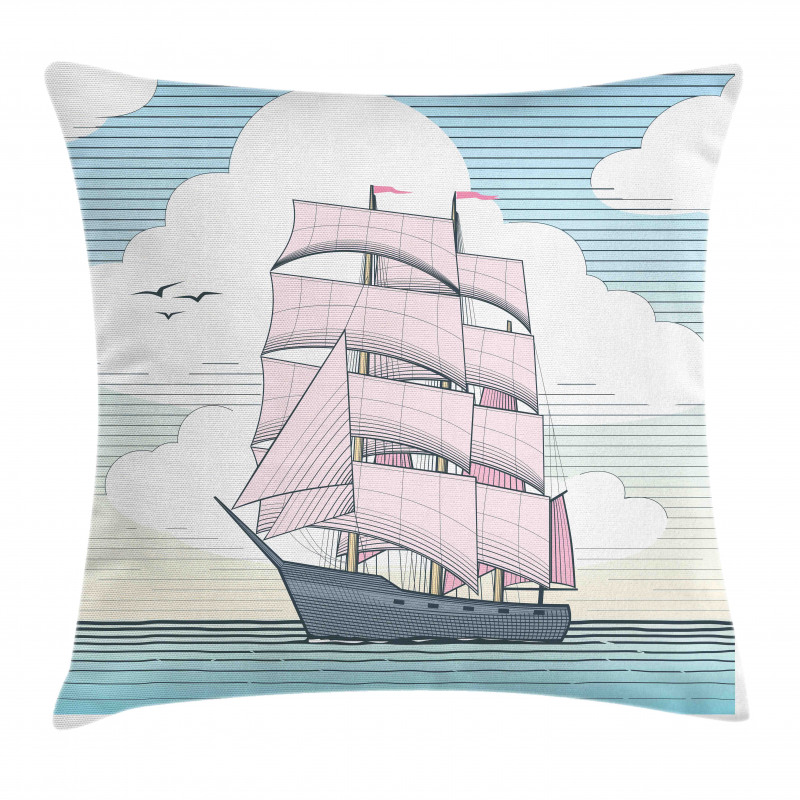 Dreamy Windjammer Pillow Cover