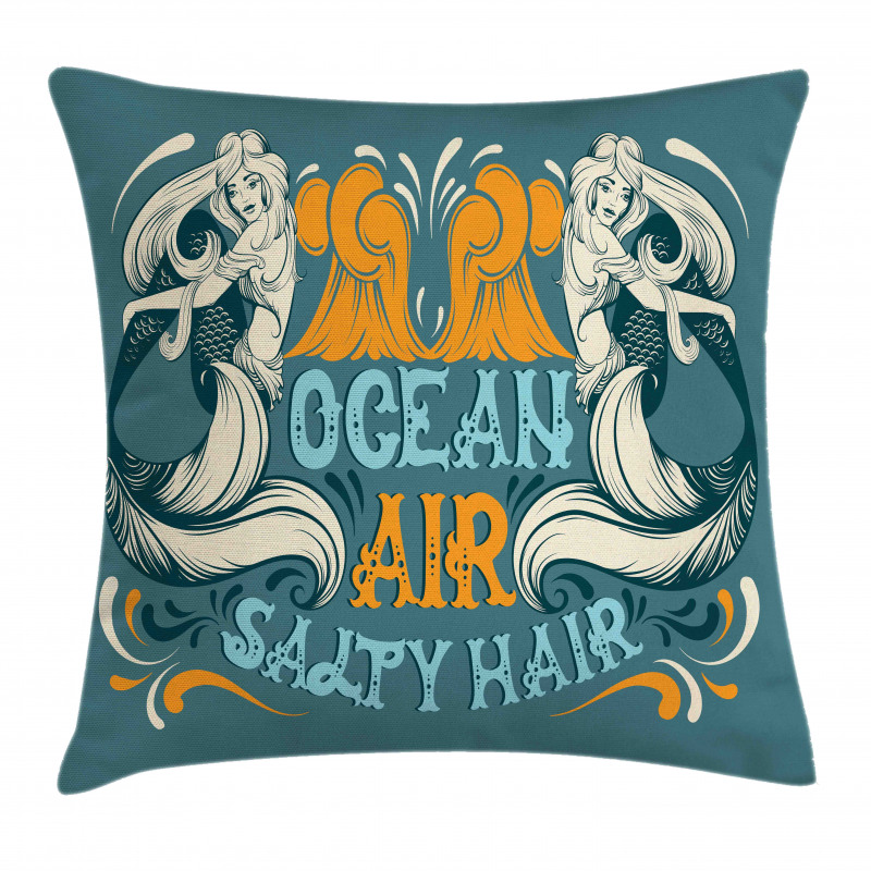 Mermaid Summer Sea Pillow Cover