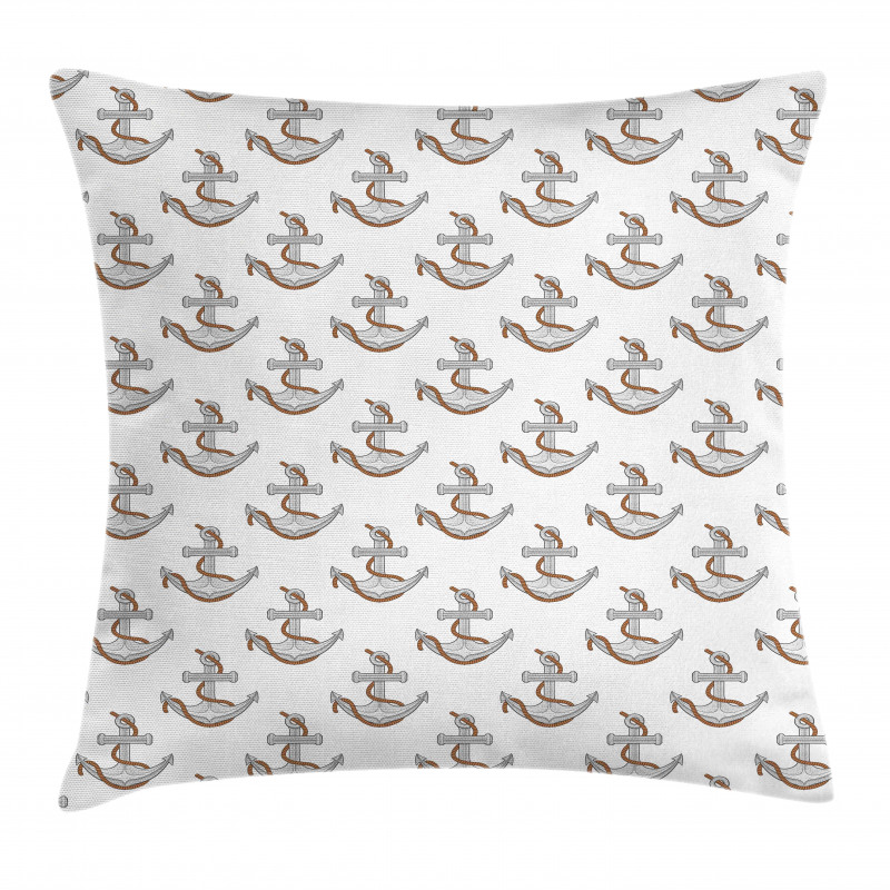 Anchor and Rope Pillow Cover