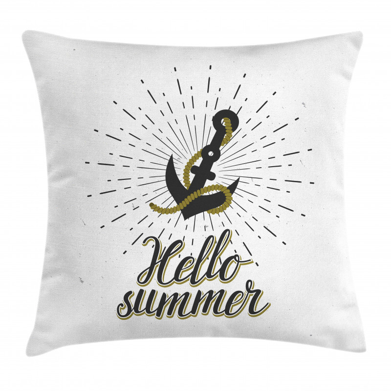 Sunburst Anchor Pillow Cover