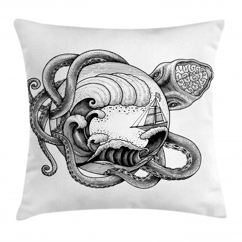 Abstract Octopus Pillow Cover