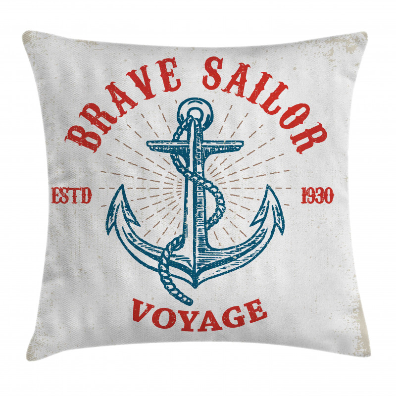 Voyage Anchor Art Pillow Cover