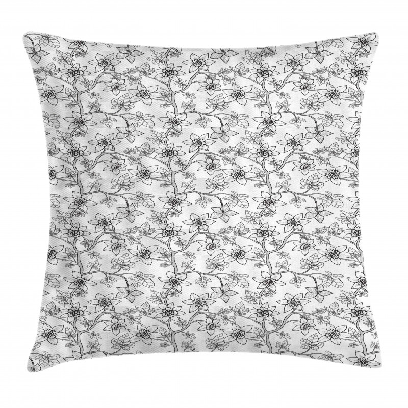 Graphic Branches Pillow Cover