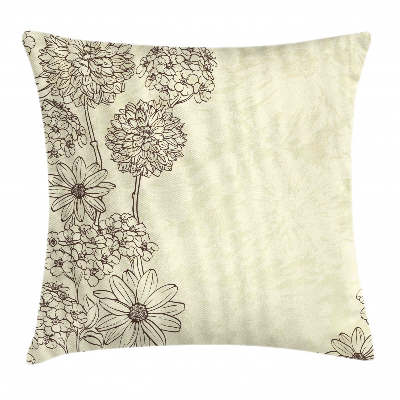 Blooming Retro Pillow Cover