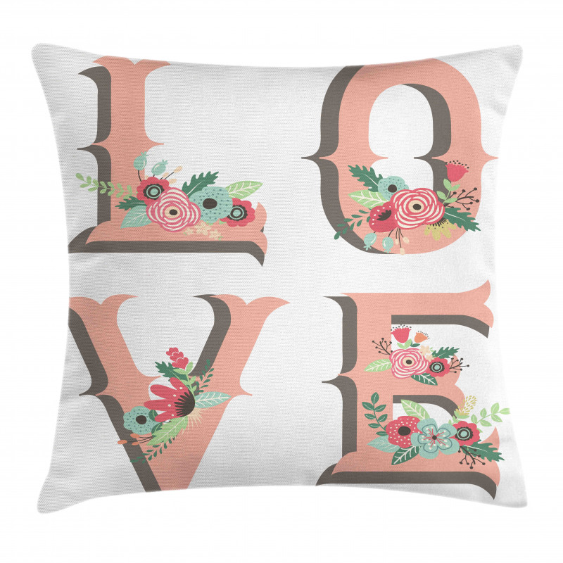 Big Love Lettering Pillow Cover