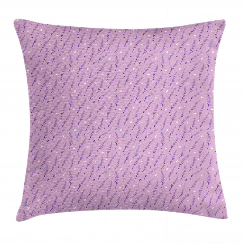 Lavender Butterflies Pillow Cover