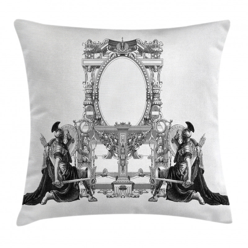 Roman Design Pillow Cover