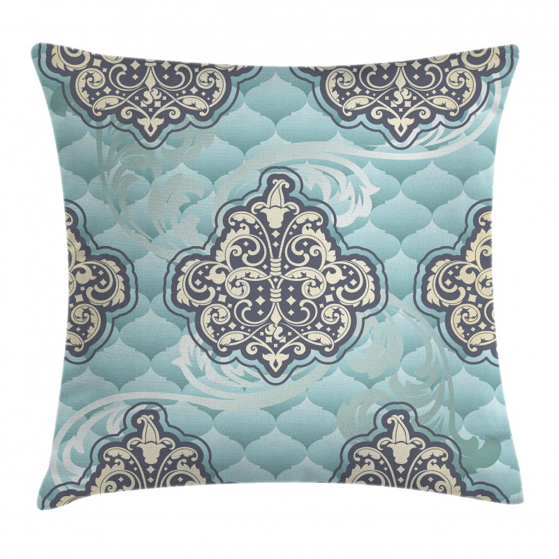 Rococo Era Designs Pillow Cover