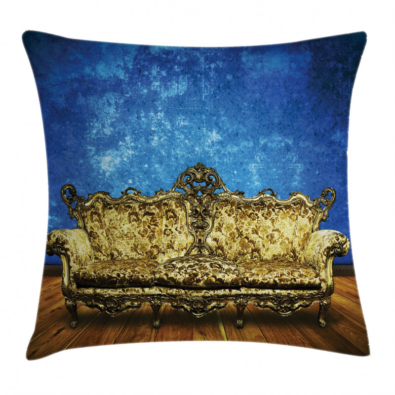 Antique Sofa in Room Pillow Cover