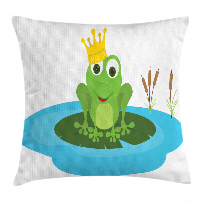 Prince Animal Big Leaf Pond Pillow Cover