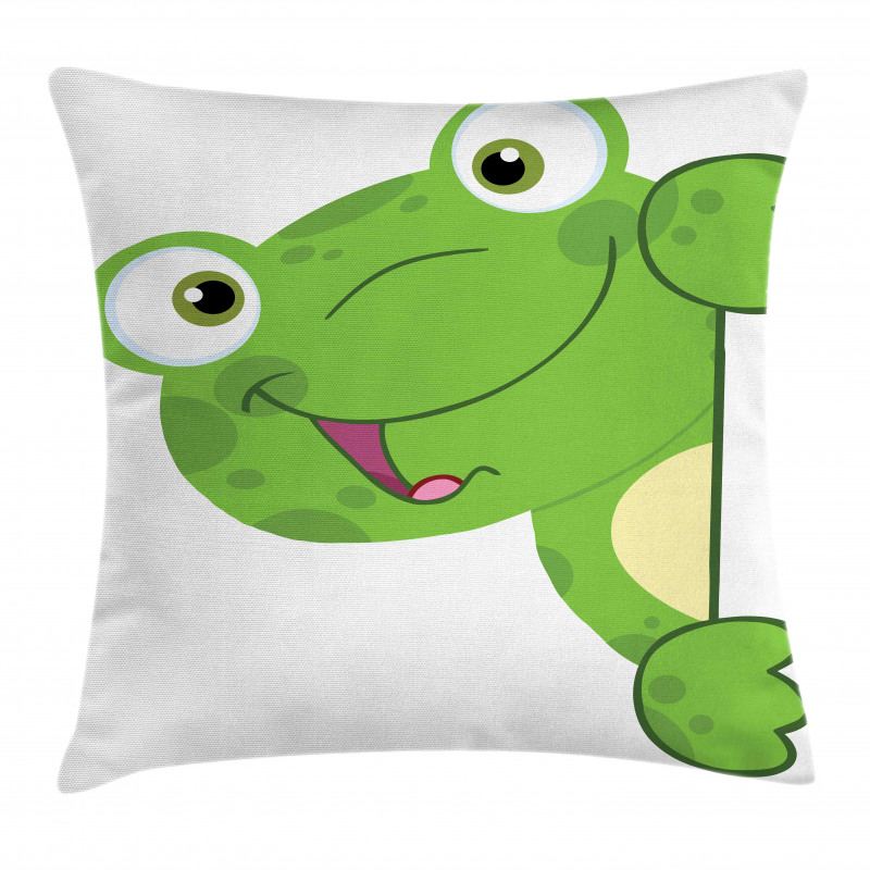 Cartoon Smiling Animal Pillow Cover