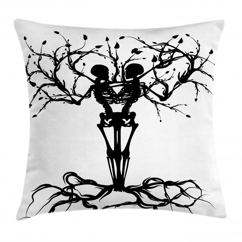 Bone Tree Gothic Pillow Cover