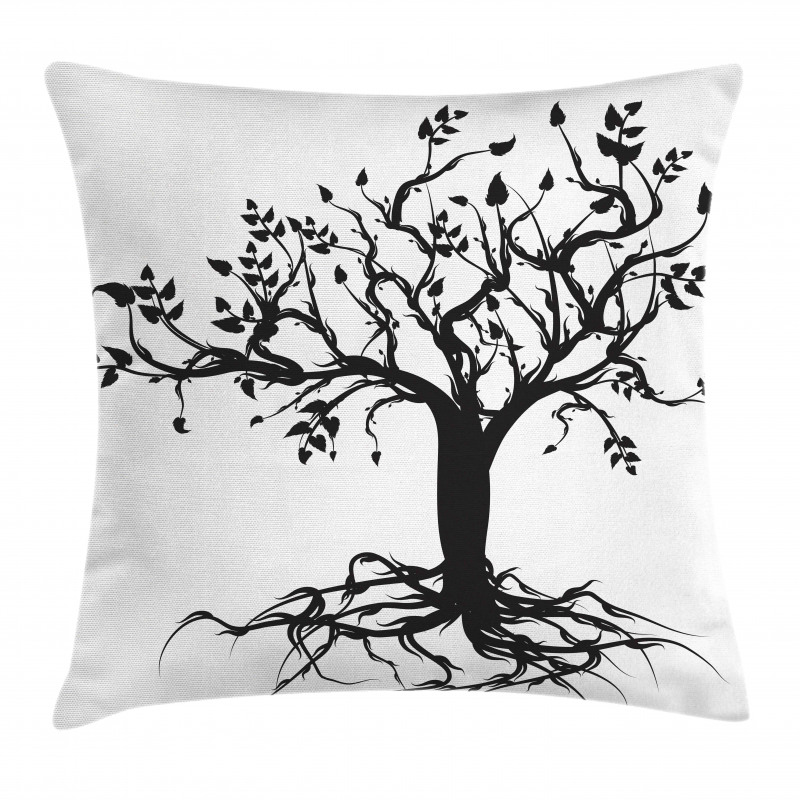 Nature Silhouette Art Pillow Cover