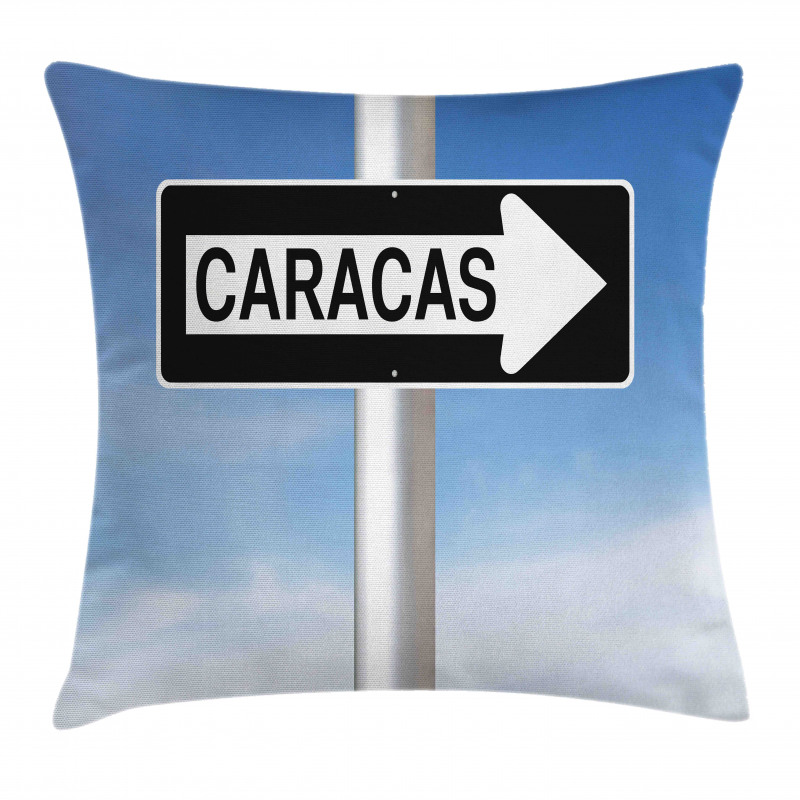 Caracas Lettering Sign Pillow Cover