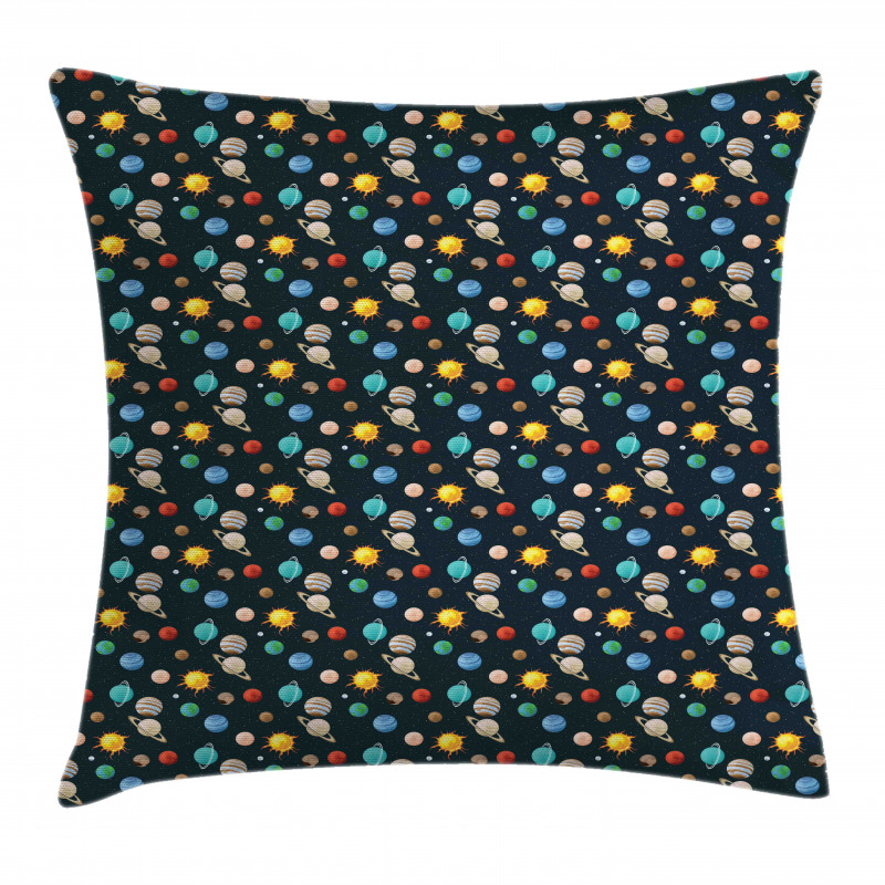 Planets Solar System Pillow Cover