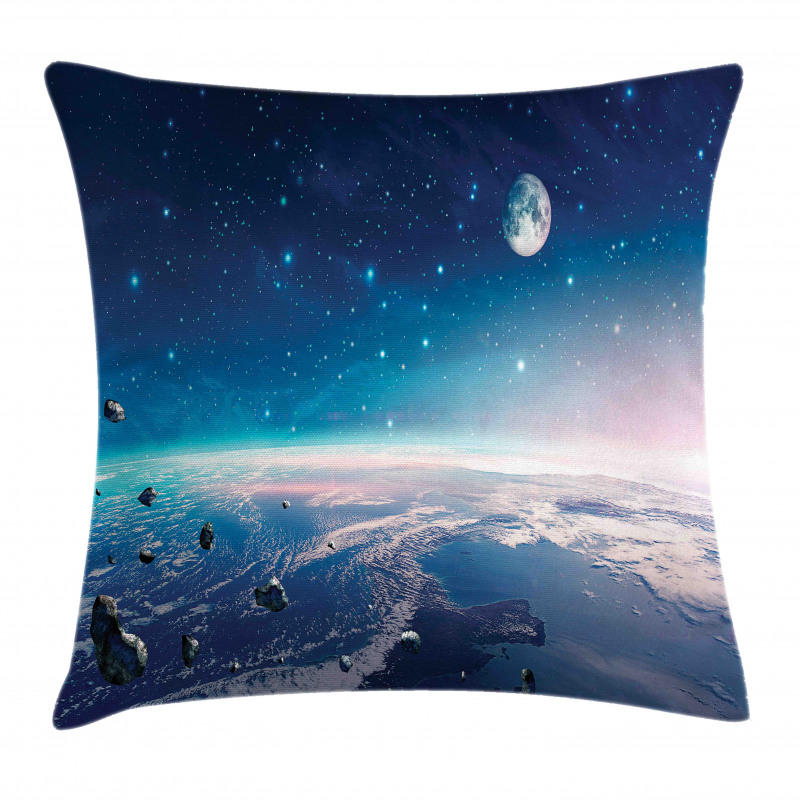 Image of Nebula Asteroids Pillow Cover