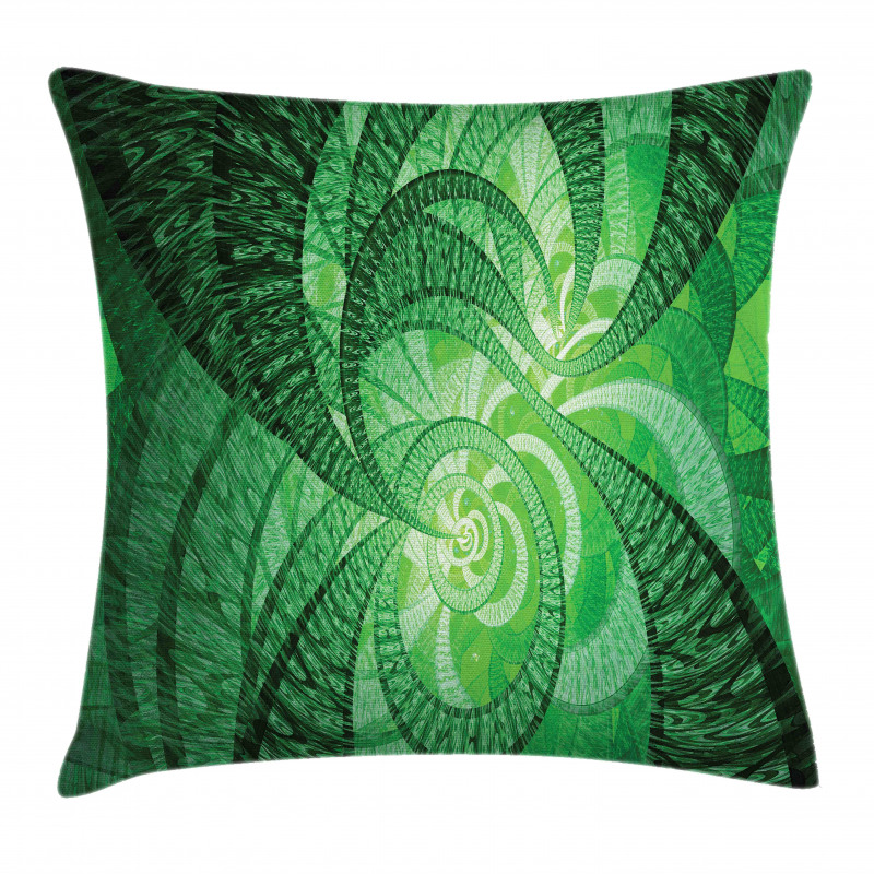 Abstract Swirling Spirals Pillow Cover