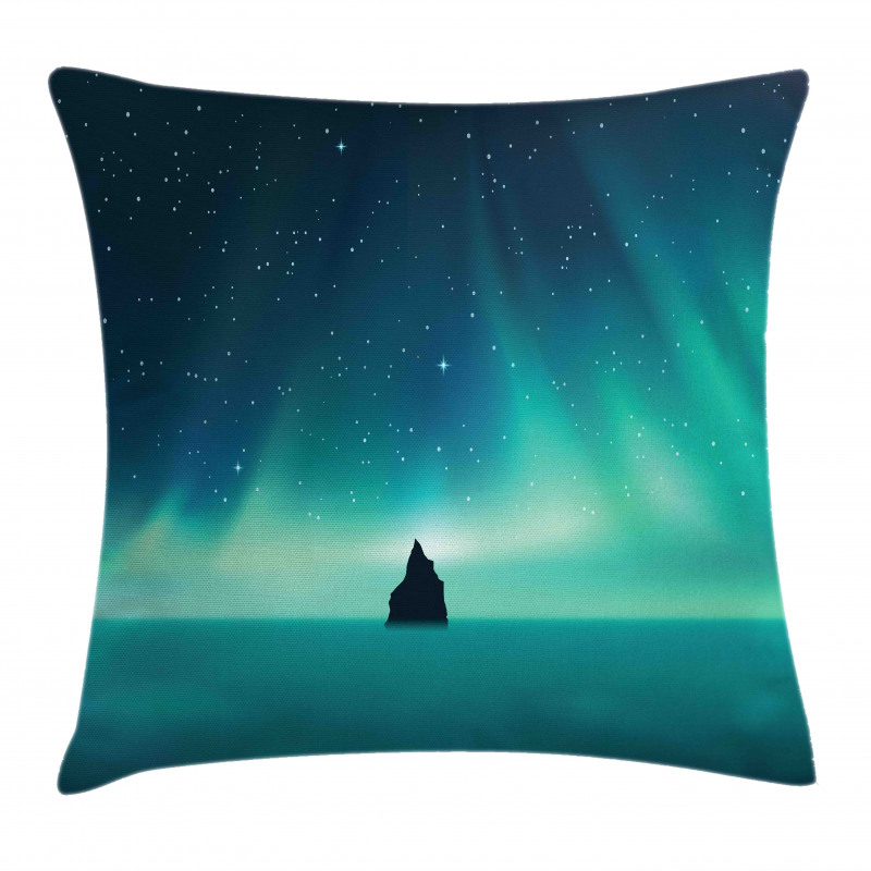 Aurora Borealis Single Rock Pillow Cover