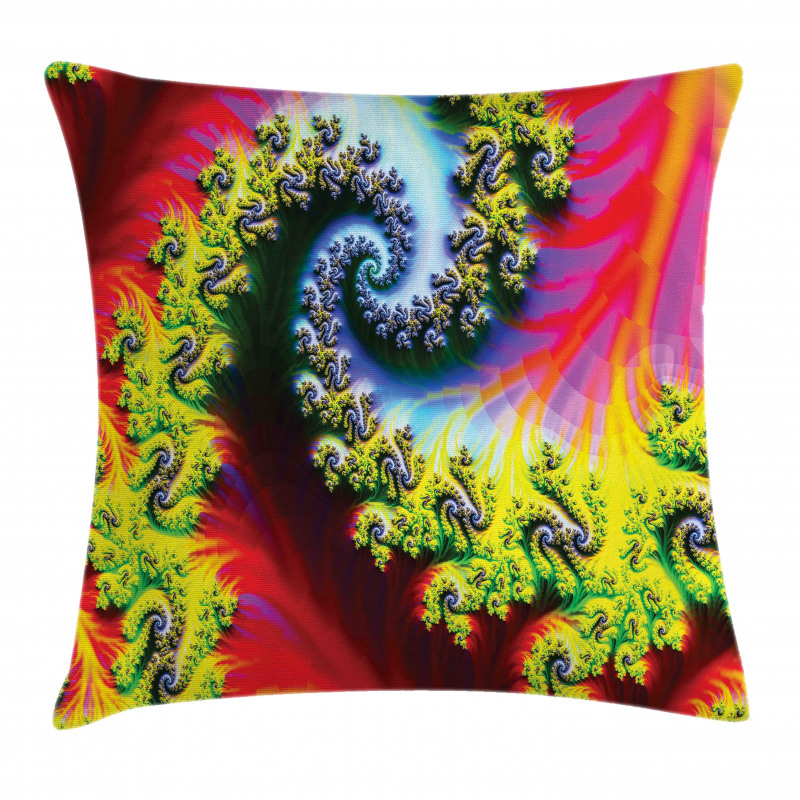 Abstract Fantasy Psychedelic Pillow Cover