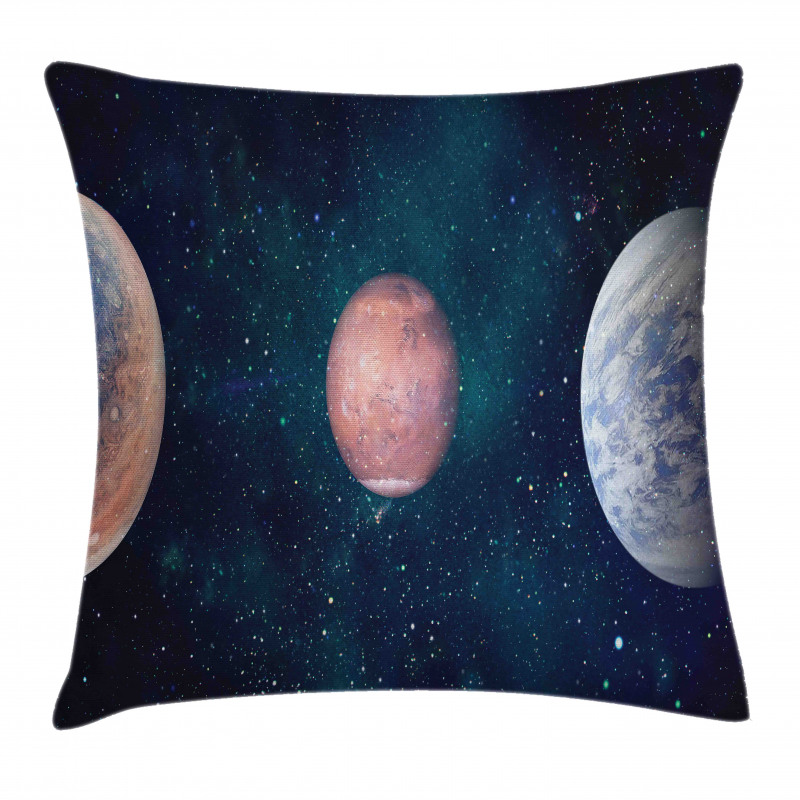 Planets Starry Galaxy Space Pillow Cover