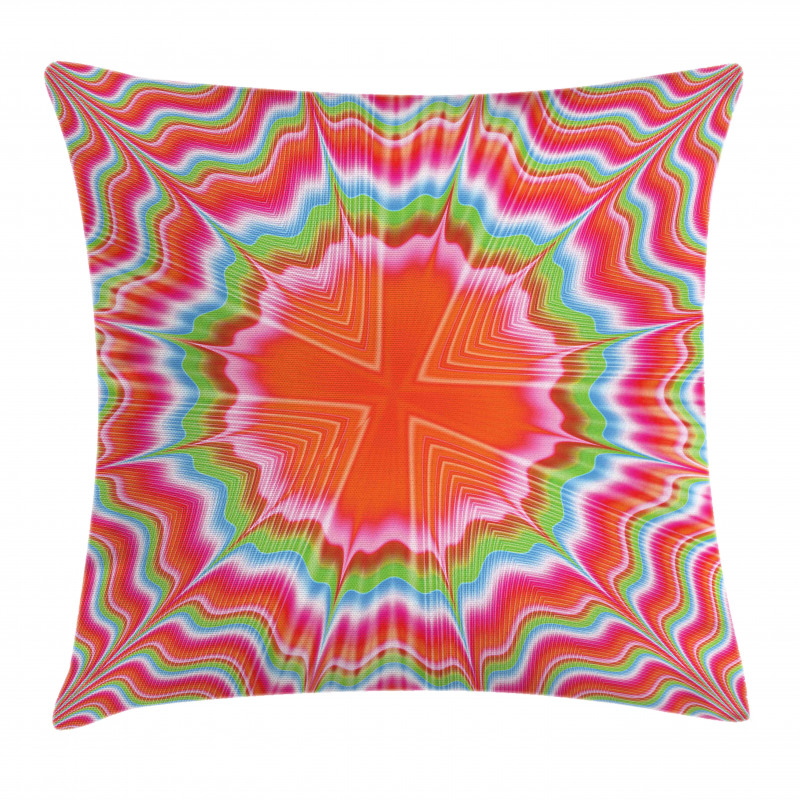 Psychedelic Fractal Pillow Cover