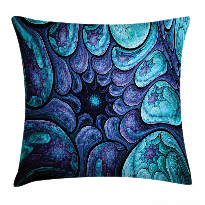 Surreal Futuristic Elements Pillow Cover