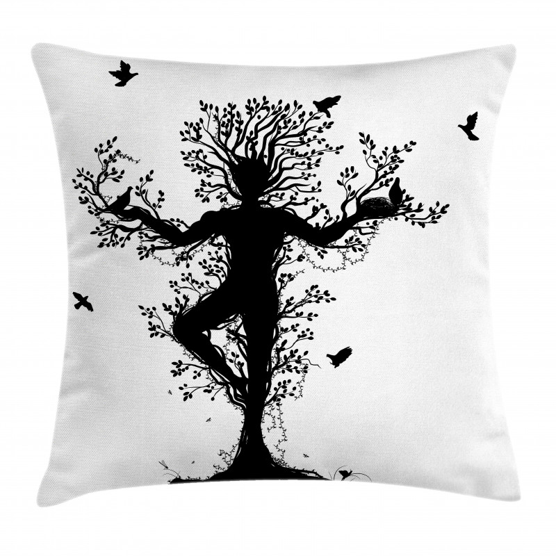 Forest Spirit Art Pillow Cover