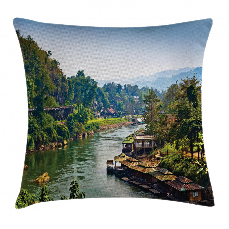 Tropic Thai Village Pillow Cover