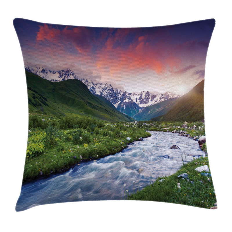 Georgia Caucasus Hills Pillow Cover
