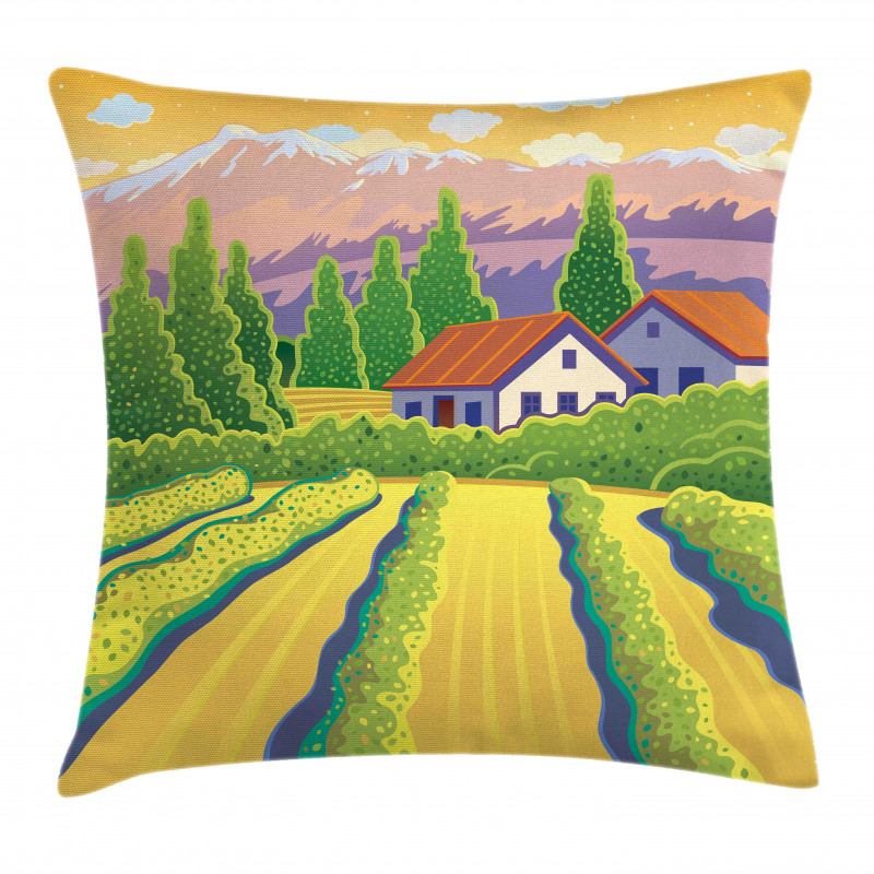 Vineyard Farm House Pillow Cover