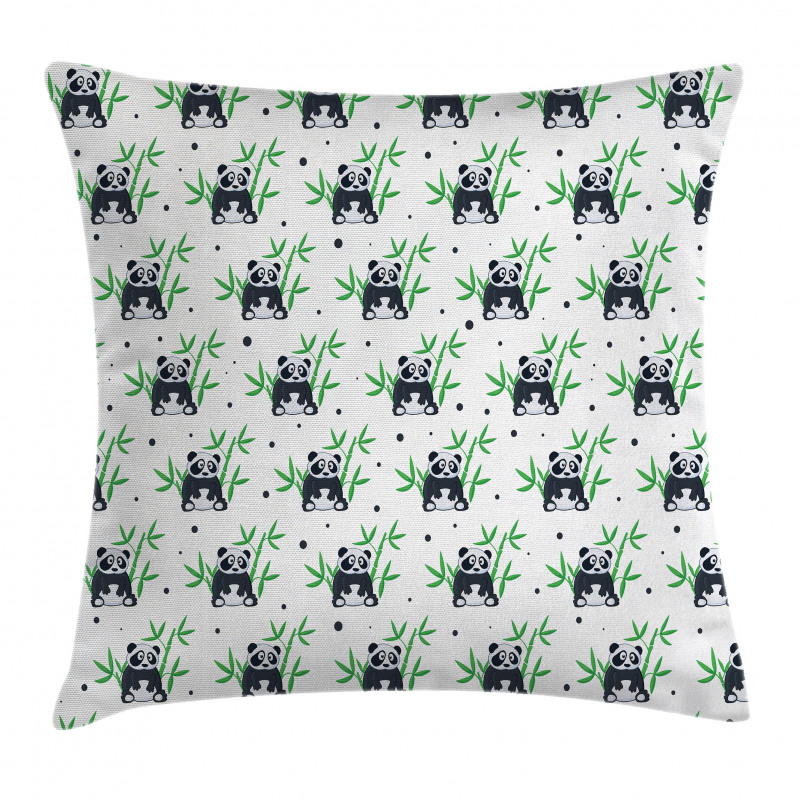 Wild Bamboos Zoo Nature Pillow Cover
