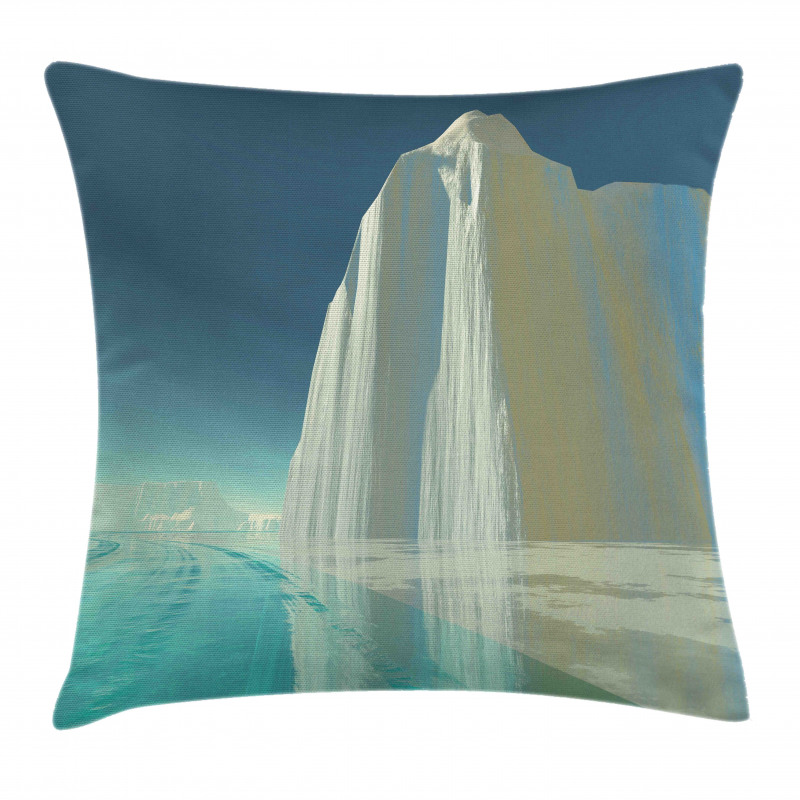 Graphic Frigid by the Sea Pillow Cover