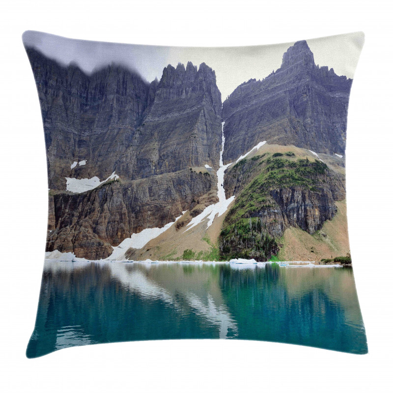 Lake in Glacier National Pillow Cover