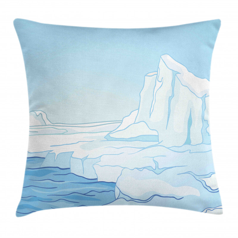 Cartoon Style Winter Theme Pillow Cover