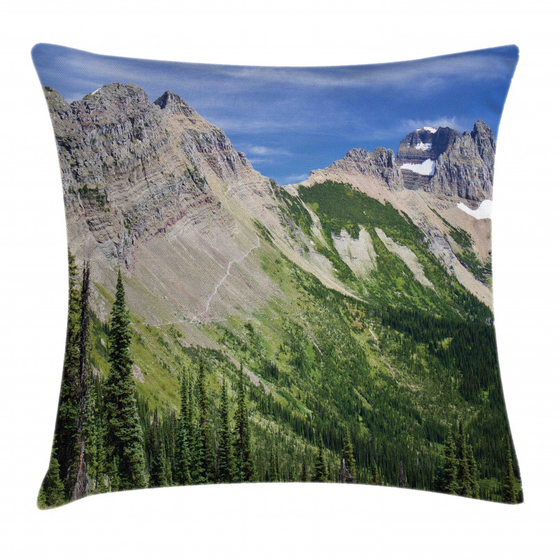 High Mountains and Forest Pillow Cover