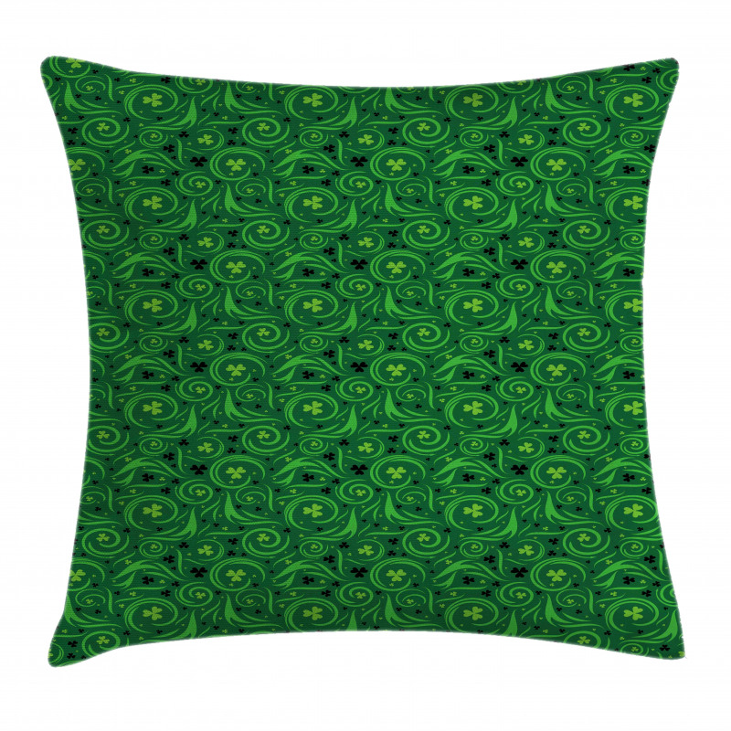 Irish Swirl Shamrock Pillow Cover