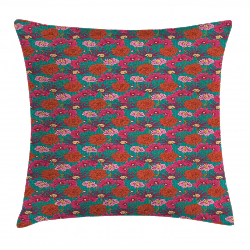 Cheerful Blooming Petals Pillow Cover