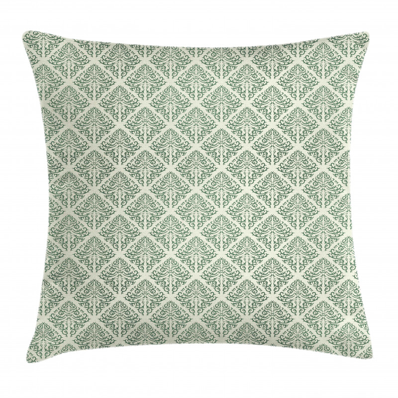 Victorian Damask Art Pillow Cover