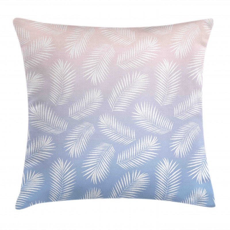 Summer Tropic Fan Palm Leaves Pillow Cover
