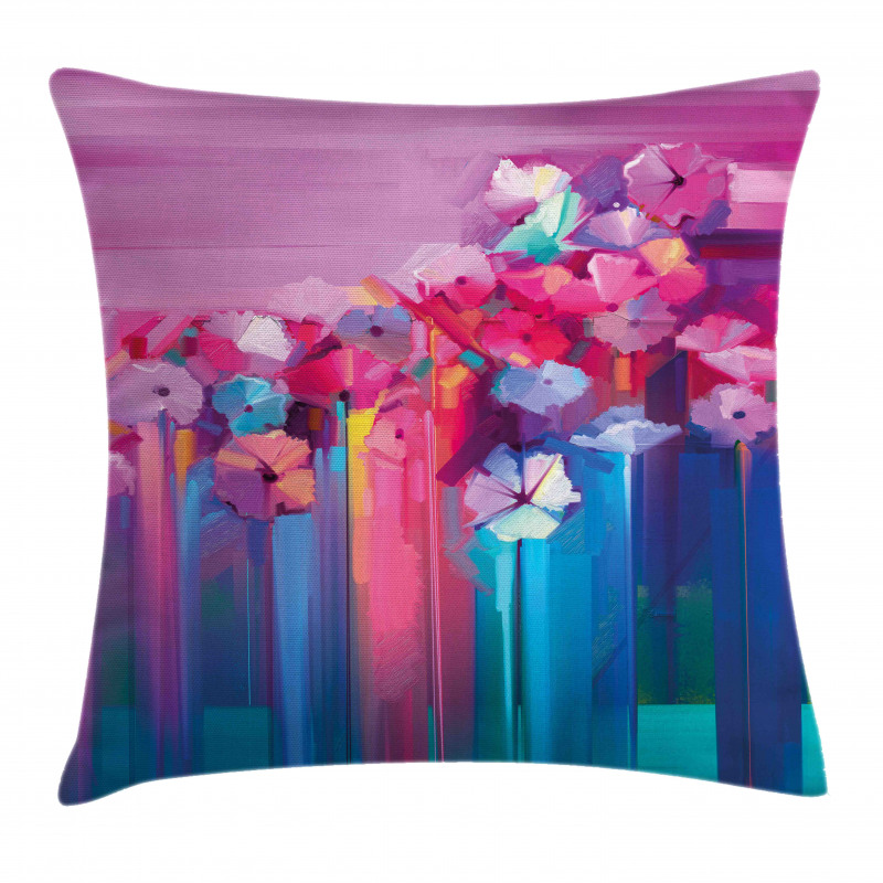 Vibrant Flower Pillow Cover