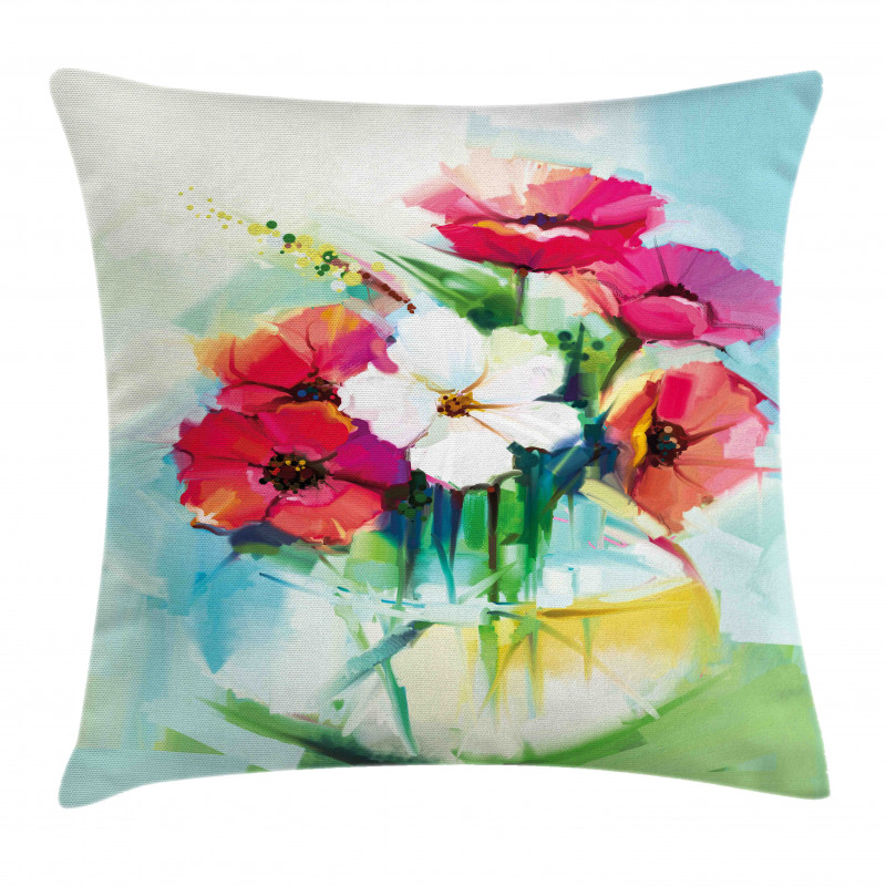 Flowers in a Vase Art Pillow Cover